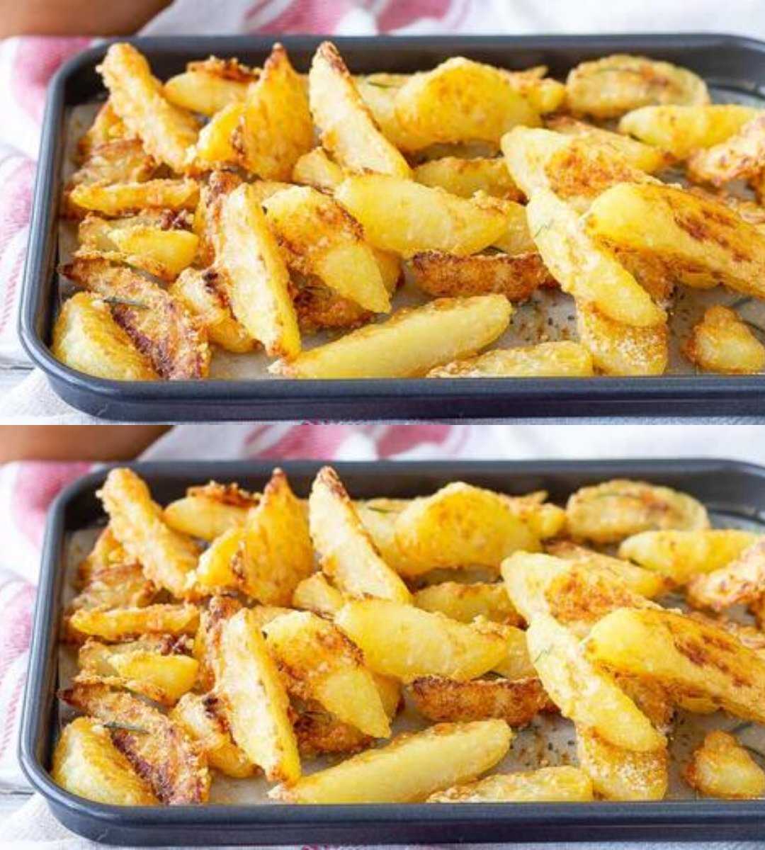 Tasty potato recipe with parmesan, a real treat