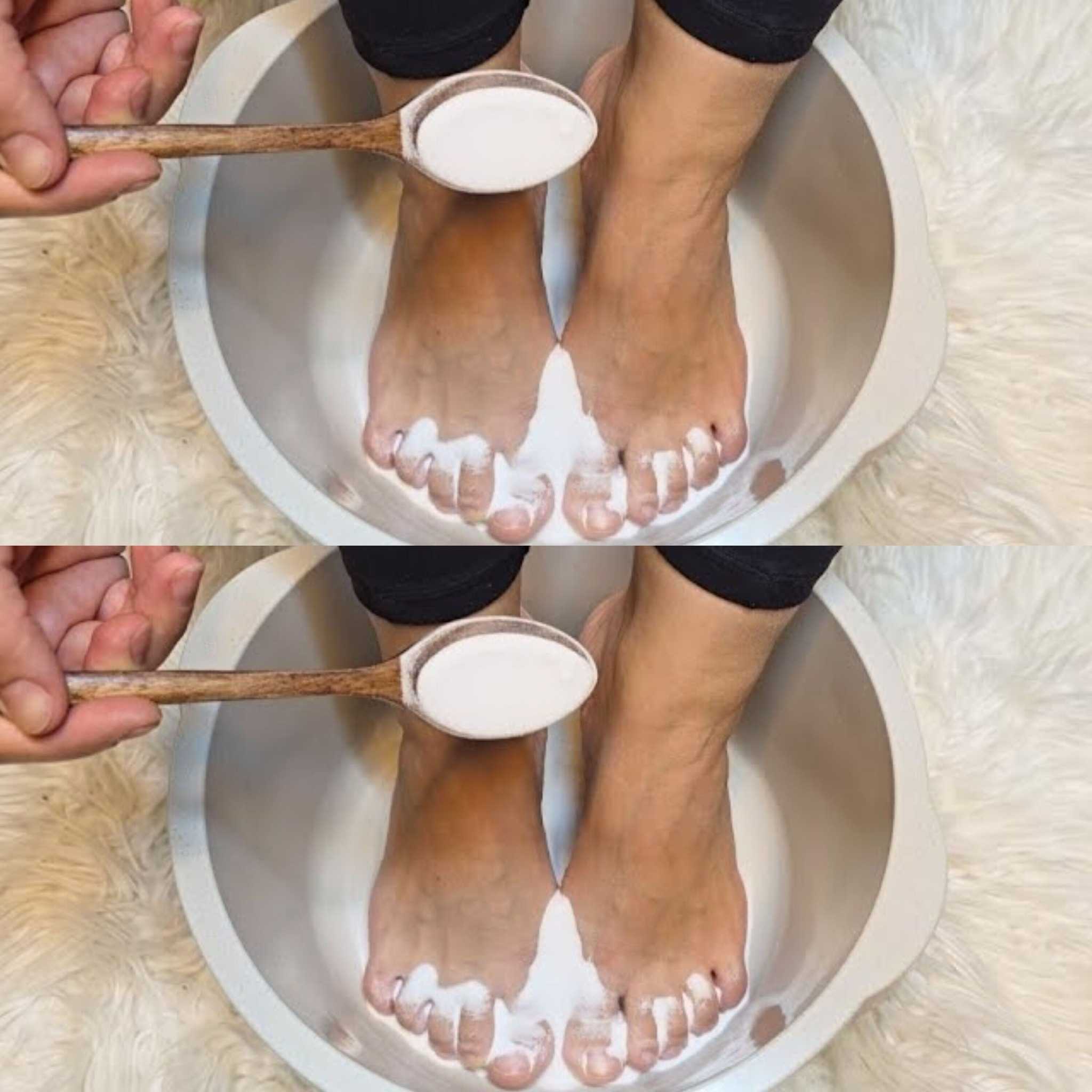 I put baking soda on my feet and look what happened !
