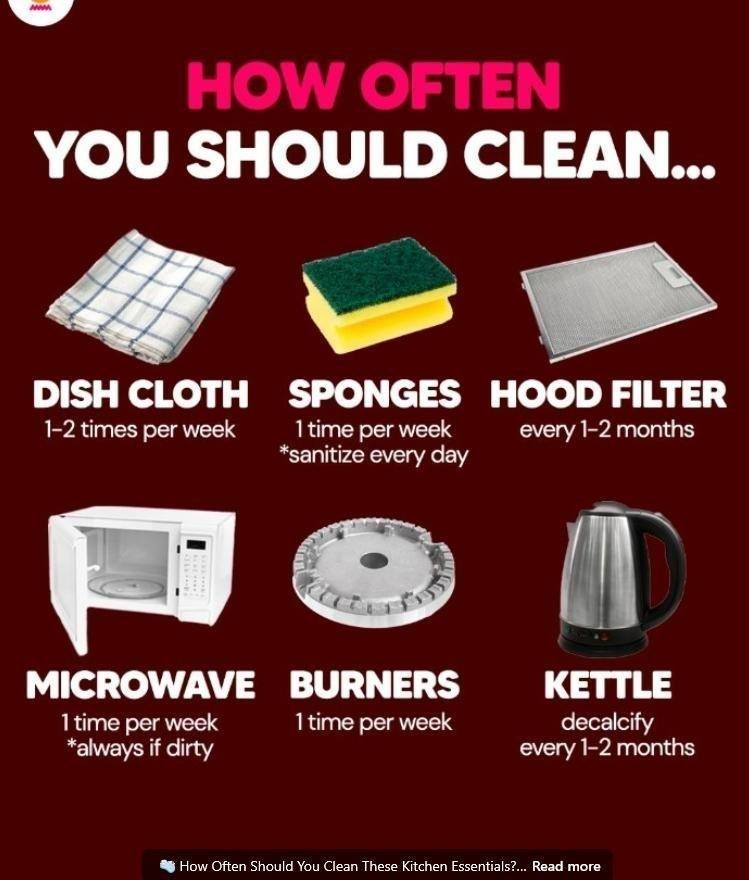 Sparkle & Sanitize: How Often You Should Really Clean These 10 Common Kitchen Essentials