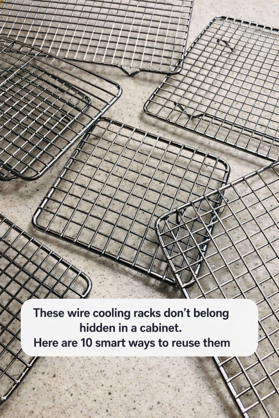 These wire cooling racks don’t belong hidden in a cabinet. Here are 10 smart ways to reuse them