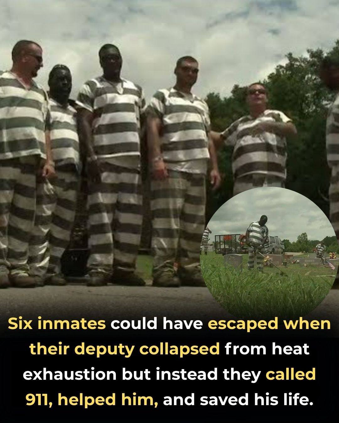 Six Georgia Inmates Risk Nothing and Save Sheriff’s Life