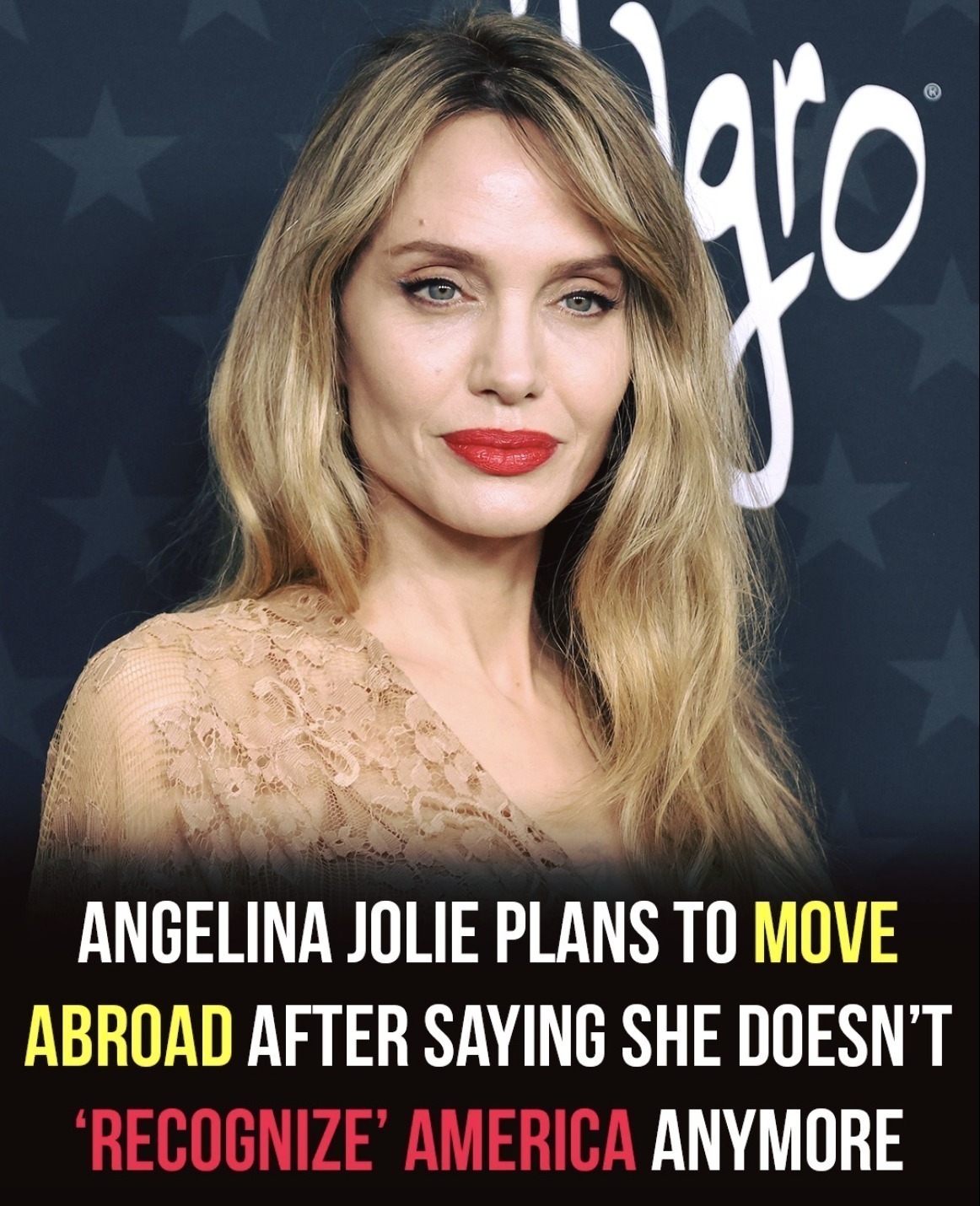 Actress Angelina Jolie is preparing for a major life change — one that could take her far from Hollywood. She revealed that she’s been waiting for her children to reach 18 before making the long-considered move abroad. “I love my country, but at this time, I don’t recognize my country,” Jolie said, explaining her decision. She added, “My worldview is equal, united and international. Anything anywhere that divides or limits personal expressions and freedoms from anyone, I think, is very dangerous.”