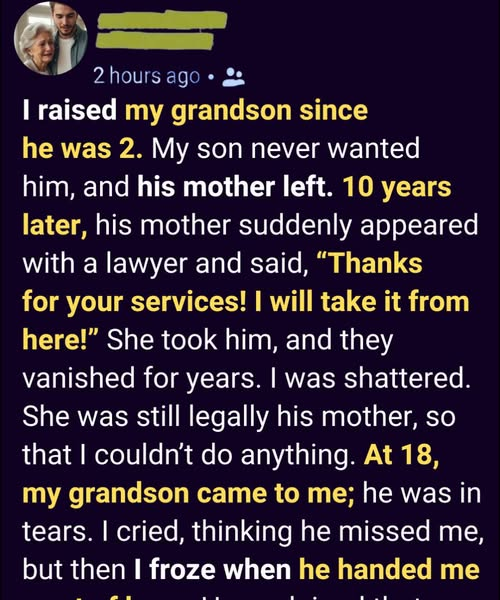 I Became My Grandson’s Guardian When He Was Barely Two Years Old