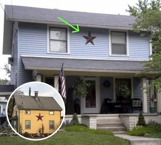 What do you think a star on a house means? Answer in the comments!