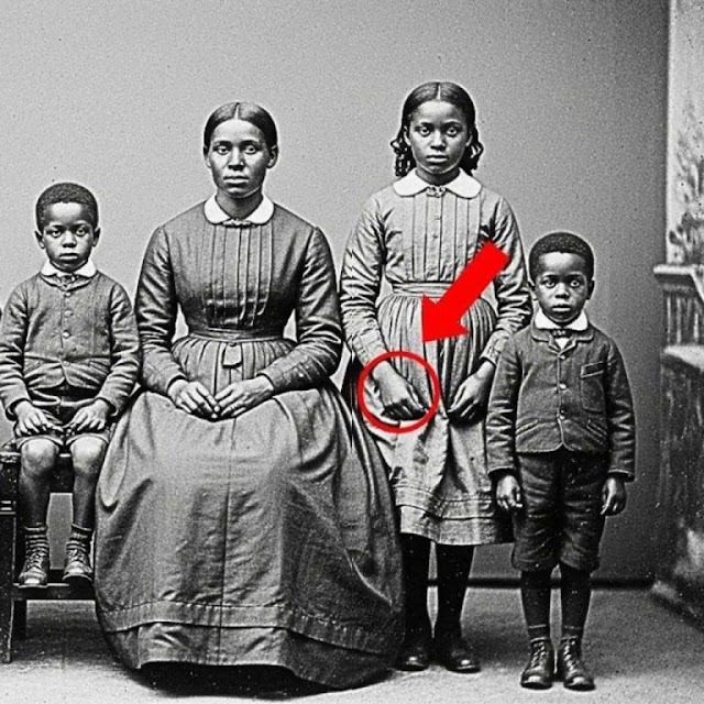 This was an ordinary family photo from 1872, but let’s take a closer look at the family.