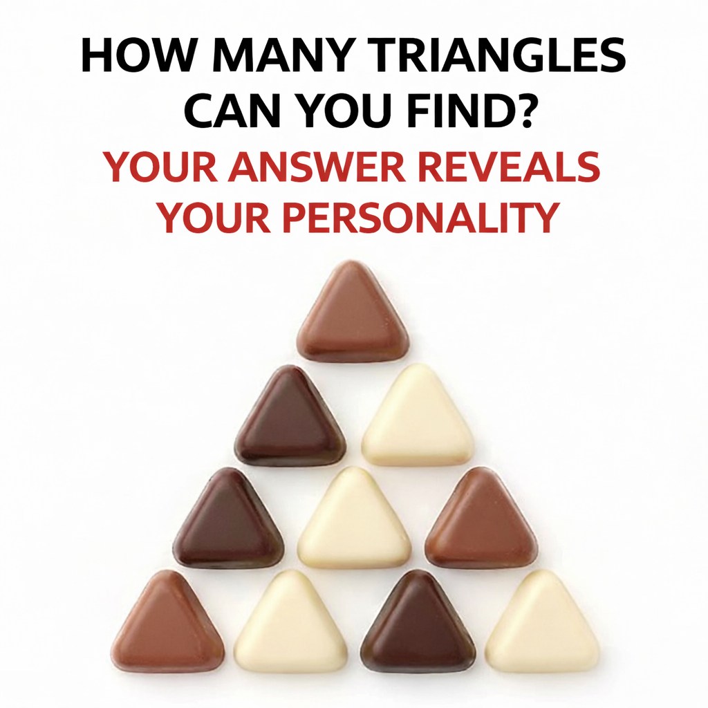 Number Of Triangles You See Will Reveal Your True Personality Find Out The Answer In The Comments ⬇️