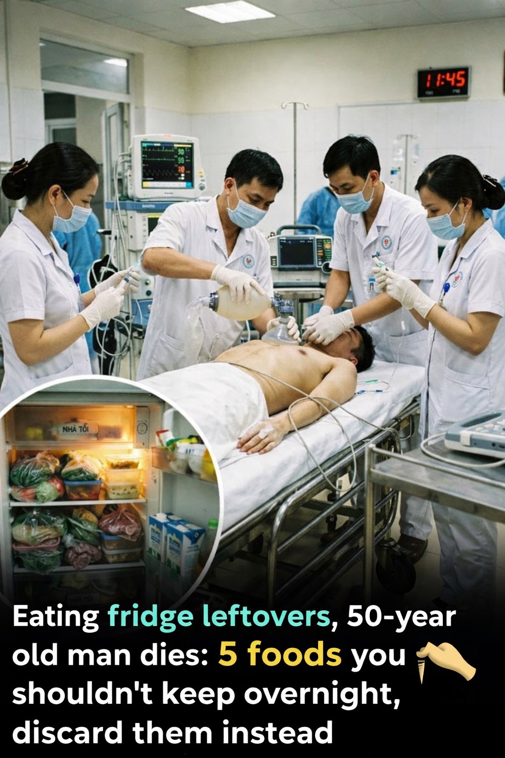 A 50-year-old man di.ed after eating refrigerated leftovers: 5 foods you should never keep overnight — if there’s any left, throw them away 👇👇