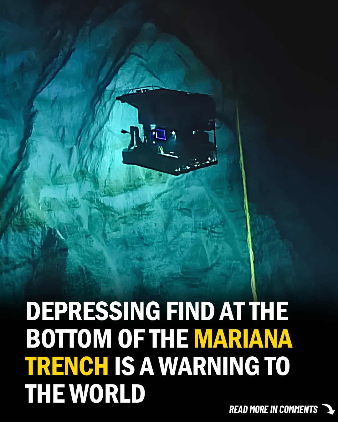 It was spotted 35,000ft deep in the Mariana Trench 😮