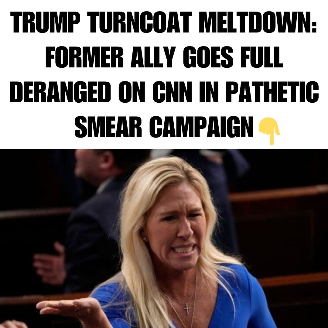 A once-solid political alliance has now devolved into a very public feud, as former Congresswoman Marjorie Taylor Greene escalated her attacks on Donald Trump during a recent appearance on The Situation Room. (Check comments for more)