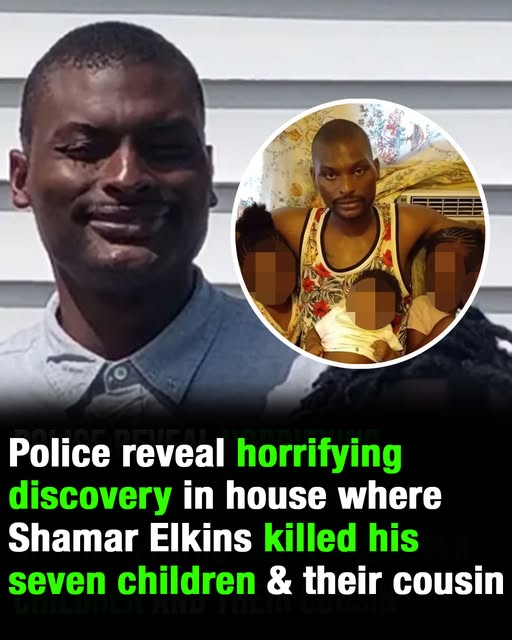 Police reveal horrifying discovery in house where Shamar Elkins killed his seven children and their cousin